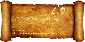 Lénárt Diána névjegykártya
