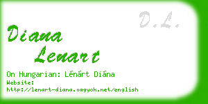 diana lenart business card